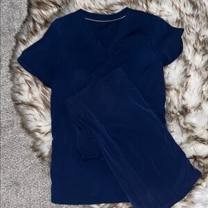 Navy Blue Women's Scrub Set